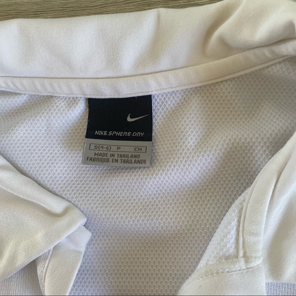 Vintage Nike Womens White Sleeveless Collar Crop Style Top Size Small - Picture 4 of 6